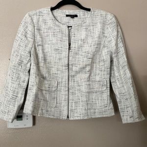 Ann Taylor petite tweed zip from jacket